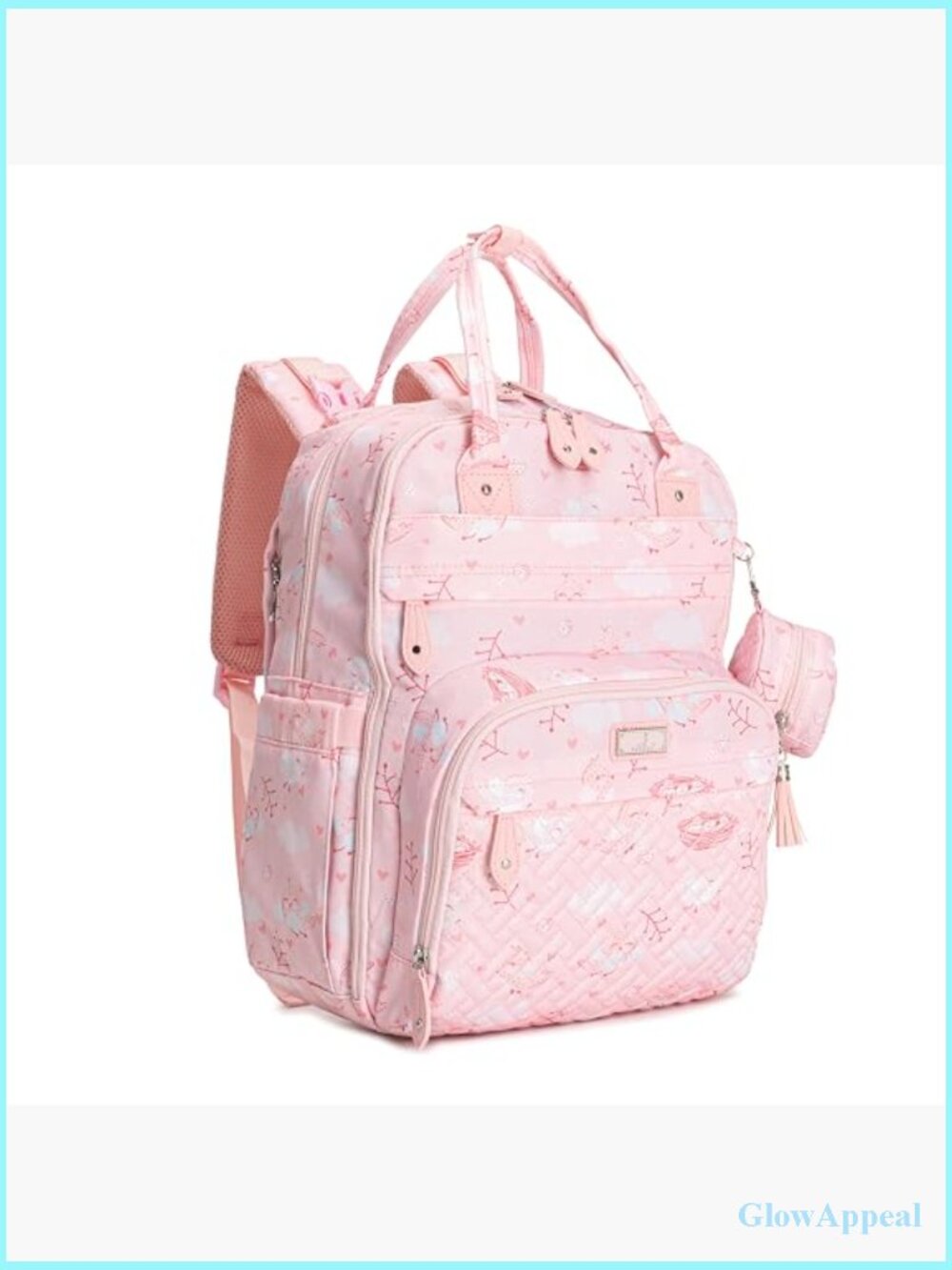 Diaper Bag Backpack - Baby Essentials Travel Tote with Changing Pad & Stroller